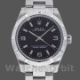 Women's Rolex Oyster Perpetual 31mm Women's-177210-Black Dial-Pink Baton Black