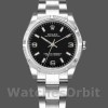 Women's Rolex Oyster Perpetual-177210, 31mm, Stainless Steel, Black Dial, Lady Black