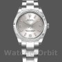 Women's Rolex Oyster Perpetual 31mm Women's-177210-Silver Dial-Pink Hour Markers Silver