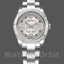 Women's Rolex Oyster Perpetual 31mm Women's-177210-Silver Maxi Arabic Dial Silver