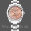 Women's Rolex Oyster Perpetual 31mm Women's-177210-Stainless Steel-Pink Dial Pink