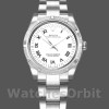 Women's Rolex Oyster Perpetual 31mm Women's-177210-Stainless Steel-White Roman Dial White