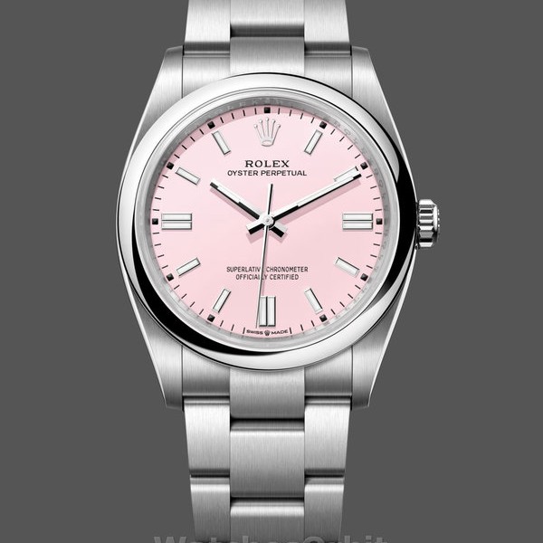 Womens Rolex Oyster Perpetual 36-126000, Oystersteel, Pink Dial, Women’s Pink Dial Replica Watch Image