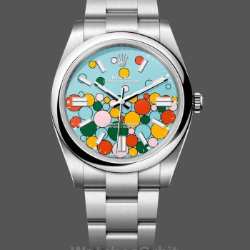 Men's Rolex Oyster Perpetual 41-m124300-0008, Stainless Steel, Blue Dial Blue