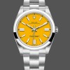 Men's Rolex Oyster Perpetual-124300, Oystersteel, Yellow Dial Yellow Dial