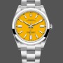 Men's Rolex Oyster Perpetual-124300, Oystersteel, Yellow Dial Yellow Dial