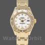 Women's Rolex Pearlmaster 29mm Women's-80318-Yellow Gold-White Dial Luxury