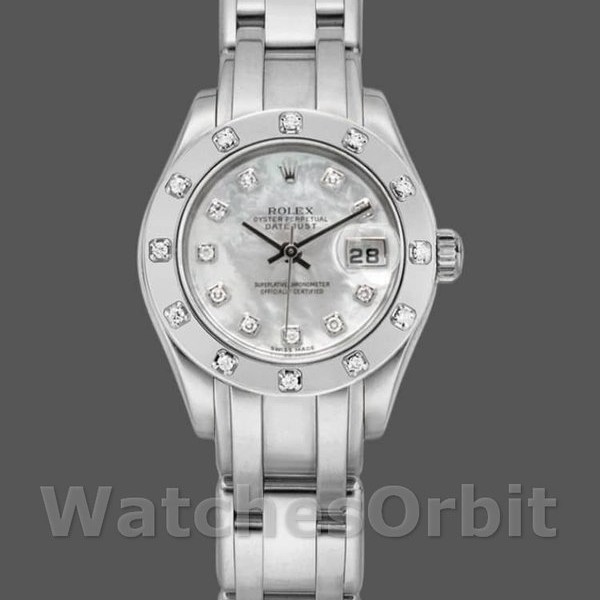 Womens Rolex Pearlmaster 29mm Womens-80319-MOP Diamond Dial Luxury Replica Image
