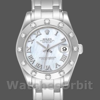 Women's Rolex Pearlmaster 34mm Women's-81319-MOP Dial Luxury
