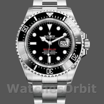 Men's Rolex Sea-Dweller 43mm Men's-126600-Stainless Steel-Black Dial Black