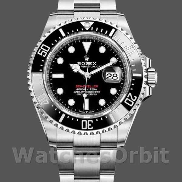 Mens Rolex Sea-Dweller 43mm Mens-126600-Stainless Steel-Black Dial Black Replica Image