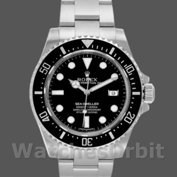 Men's Rolex Sea-Dweller 40mm Men's-116600 0001-Black Dial Black