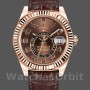 Men's Rolex Sky-Dweller 42mm Men's-326135-Chocolate Arabic Sunray Brown Dial Chocolate