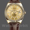 Mens Rolex Sky-Dweller 42mm Mens-326138-Champagne Dial-Yellow Gold Champagne<br /> Replica Image