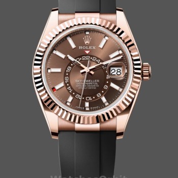 Men's Rolex Sky‑Dweller-m336235 0002, 42mm, Chocolate
