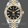 Men's Rolex Sky-Dweller 42mm Men's-326933-Stainless Steel & Yellow Gold-Black Dial Black<br />