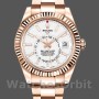 Men's Rolex Sky-Dweller 42mm Men's-326935-Rose Gold-White Dial White