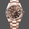 Unisex's Rolex Day Date 36-m128238 0118, Fluted Bezel, Green Ombre Dial, President Bracelet, Green Ombre Dial