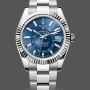 Men's Rolex Sky-Dweller 42mm-m336934 0005-Stainless Steel-Blue Dial Blue