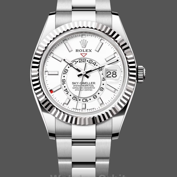 Unisexs Rolex Day Date 36-128236 0009, Fluted Bezel, Platinum Bracelet, Ice Blue Replica Image