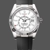 Mens Rolex Sky-Dweller 42-M336239 0003, White Gold, White Dial, Oysterflex White Dial Replica Watch Image