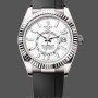 Men's Rolex Sky-Dweller 42-M336239 0003, White Gold, White Dial, Oysterflex White Dial