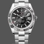 Men's Rolex Sky Dweller 42mm White Rolesor Black Dial M336934 0007 Men's Black Dial