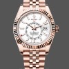 Mens Rolex Sky‑Dweller 42-m336935 0007, Intense White Dial, Fluted Bezel, Jubilee Bracelet Intense White Dial Replica Image