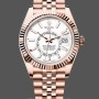 Men's Rolex Sky‑Dweller 42-m336935 0007, Intense White Dial, Fluted Bezel, Jubilee Bracelet Intense White Dial