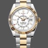 Mens Rolex Sky Dweller 42mm White Dial M336933 0005 Oystersteel Mens White Dial Replica Watch Image