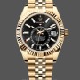Men's Rolex Sky‑Dweller 42-m336938 0005, 42mm, 18K Yellow Gold, Black Dial Black Dial