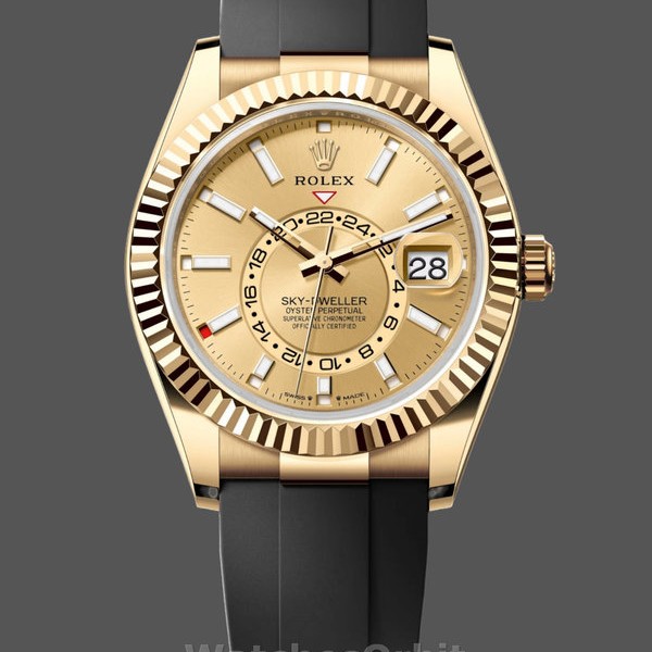 Mens Rolex Sky‑Dweller-m336238 0001, 42mm, Yellow Gold Replica Watch Image