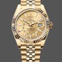 Men's Rolex Sky-Dweller 42mm Men's-m336938-0004-Yellow Gold-Champagne Dial Champagne