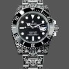 Mens Huckleberry Custom Rolex Submariner, Custom Edition, Black Replica Watch Image