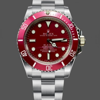 Men's Rolex Blaken Submariner-Truckee Red, Limited Edition, 40mm, Men’s Red