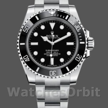 Men's Rolex Submariner 40mm Men's-114060-Stainless Steel-Black Dial Black