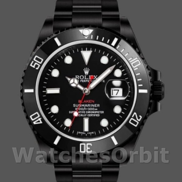 Mens Rolex Submariner 40mm Mens-116610-Black Dial Black Replica Image