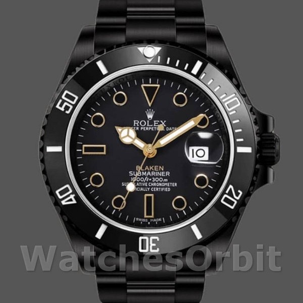Mens Rolex Submariner 40mm Mens-116610-Black Dial-Stainless Steel Black Replica Image