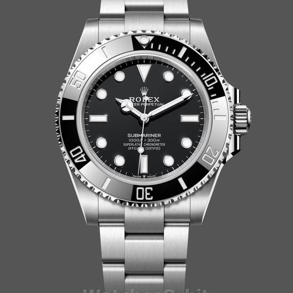 Mens Rolex Submariner 41mm Mens-124060-Oyster-Stainless Steel-Black Dial Black Replica Image