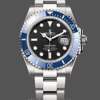 Men's Rolex Submariner 41mm Men's-126610-Blue Bezel-Black Dial Black