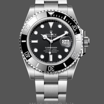Men's Rolex Submariner 41mm Men's-126610LN 0001-Stainless Steel-Black Dial Black