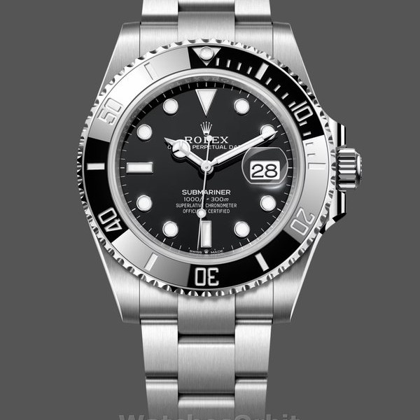 Mens Rolex Submariner 41mm Mens-126610LN 0001-Stainless Steel-Black Dial Black Replica Image