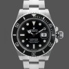 Mens Rolex Submariner 40mm Mens-16610-Stainless Steel-Black Dial Black Replica Image