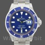 Men's Rolex Submariner 40mm Men's-16610-Stainless Steel-Blue Bezel-Blue Dial Blue&nbsp;