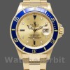 Mens Rolex Submariner 40mm Mens-16618-Yellow Gold-Champagne Dial Champagne Replica Image