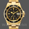 Mens Rolex Submariner 40mm Mens-1680/8-Black Dial-Yellow Gold Black Replica Image