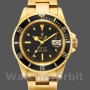 Men's Rolex Submariner 40mm Men's-1680/8-Black Dial-Yellow Gold Black