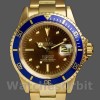 Mens Rolex Submariner 40mm Mens-1680/8-Tropical Dial-Yellow Gold Tropical<br /> Replica Image