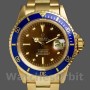 Men's Rolex Submariner 40mm Men's-1680/8-Tropical Dial-Yellow Gold Tropical<br />