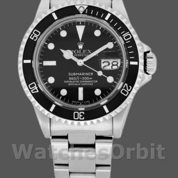 Men's Rolex Submariner 40mm Men's-1680-Black Bezel-Black Dial Black